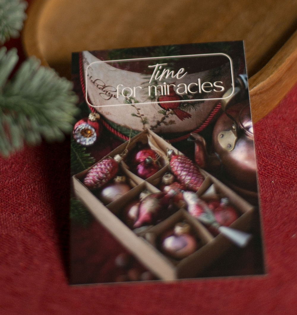 НГ-637 карточка (7х10 см) Time for miracles (в упаковке 10 шт.)