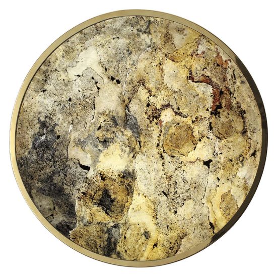 5079/50L L-VISION ODL24 535 зол/серо-бежевый/металл/натур.камень/акрил Настенный светильник с переключ.цветов.темпер. LED 50W 3000К/4000K/6000K BERGI