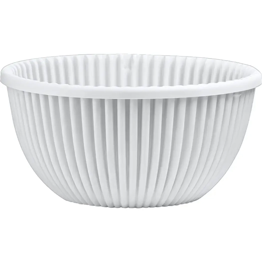 Кашпо для цветов пластиковое 6л d-31см «Верде» Белый