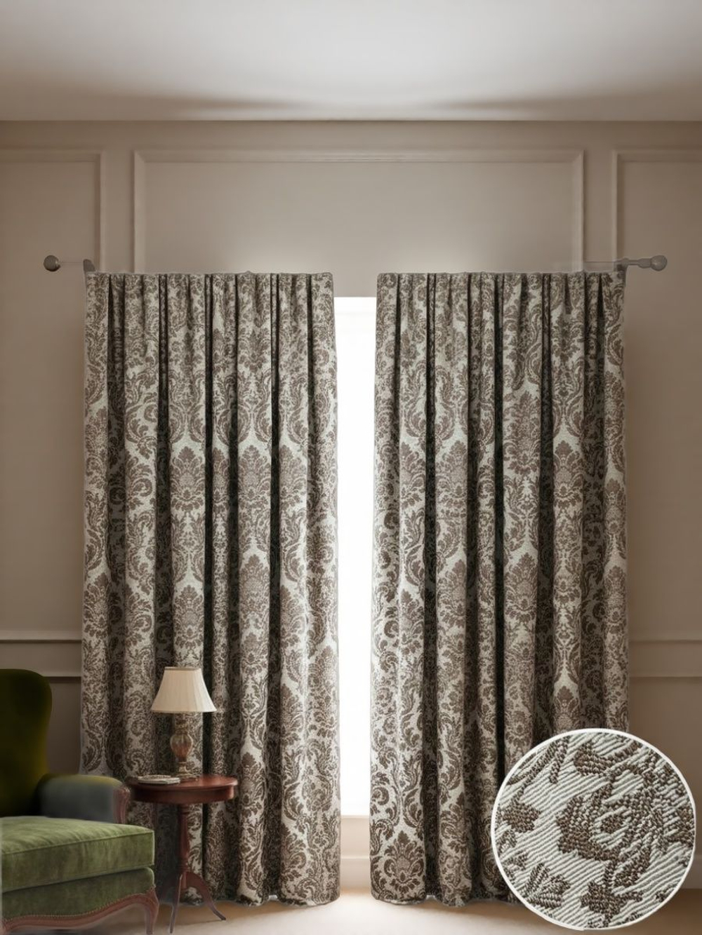 Шторы Жаккард 150х300 /2шт. Роскошь и практичность в каждом узоре