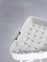 Полка для ванной угловая навесная настенная без сверления