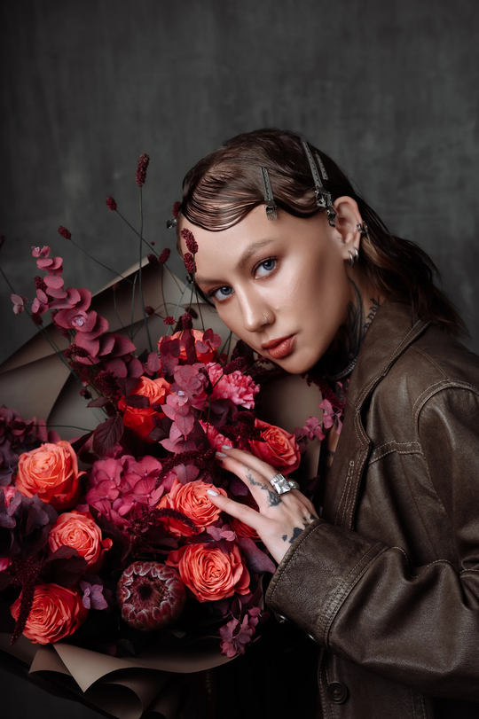 Букет "Апельсиновый шоколад" размер L