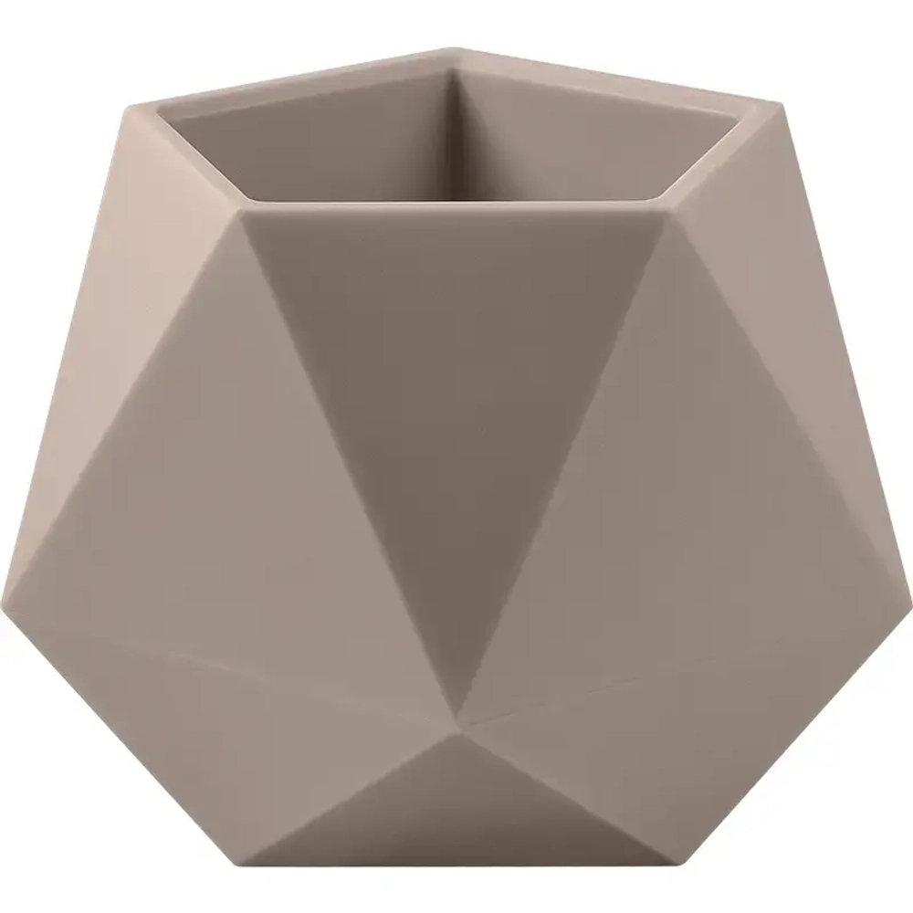 Кашпо для цветов пластиковое 0,72л d-13см «Абремо» Латте