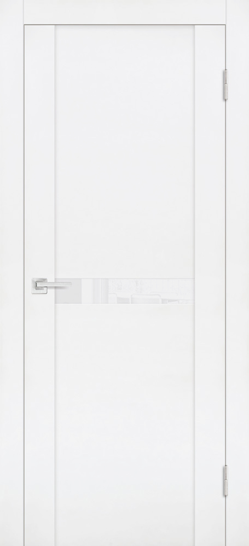 Дверь PST-3 / Цвет белый бархат / белоснежный лакобель / Двери PROFILO PORTE