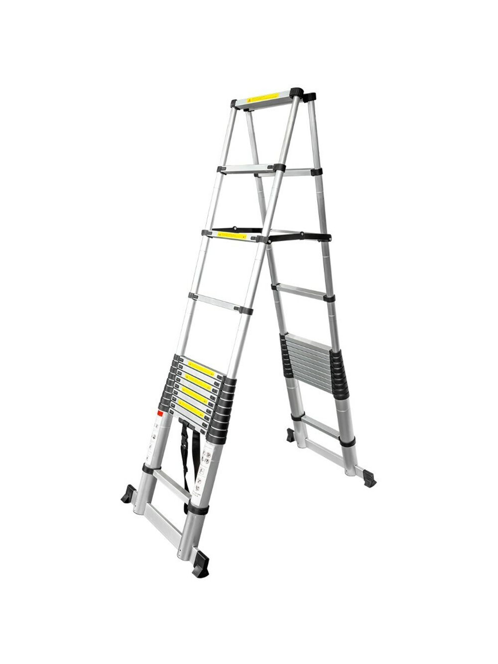 Стремянка телескопическая бытовая алюм. 4,1м (13+13 ступ.) FORCEKRAFT FK-BL-TA410