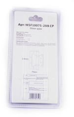 Петля без врезки MSF10075-2BB CP Blister хром