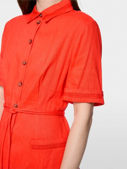 Marc Cain Платье из смеси льна и вискозы