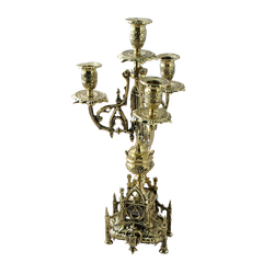 Bello De Bronze Канделябр Кафедрал 4 рожковый, золото
