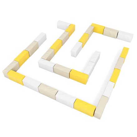 Мягкий спортивный модуль Romana «Лабиринт» (мини) (pastel)