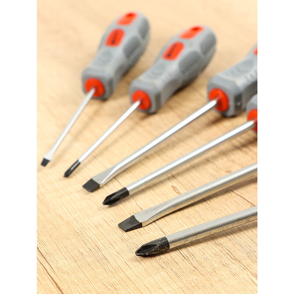 Набор отверток 6 пр, Bartex, PH 0,1,2/ SL 3,5,6, антискользящая двухкомпонентная, CrV сталь, SCDFS-6, шт