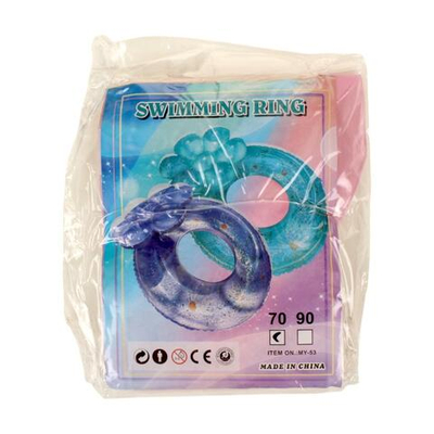 Круг с цветком 70 см с блестками, 4 цвета, цв. розовый, с-30560