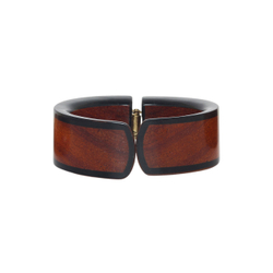 Браслет Nature Bijoux, Cannelle, кафф из рога, со вставкой из дерева байонг, NB26.1-13-44487 (коричн