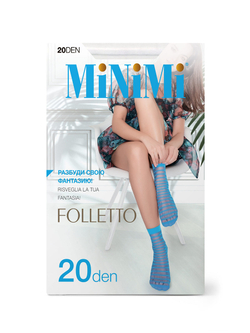 MiNiMi FOLLETTO 20 носки (в полоску)