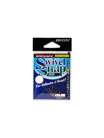 Застежка для рыбалки Decoy SN-9 SWIVEL SNAP #1 (в упаковке 6 штук)