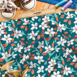 Ткань премиум Оксфорд 600D цветочный поток фантазий