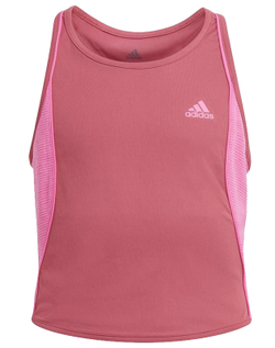 Футболка для девочки теннисная Adidas Pop Up Tank Top - wild pink/screaming pink