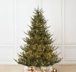 Елка с гирляндой встроенной «Eiffel» (Литая хвоя) от 1,8 м до 2,7 м