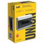 Щит накладной UNION Compact ЩРН-П-12 12м прозрачная дверь IP41 IEK UIC-KP12-N-12-41-K01