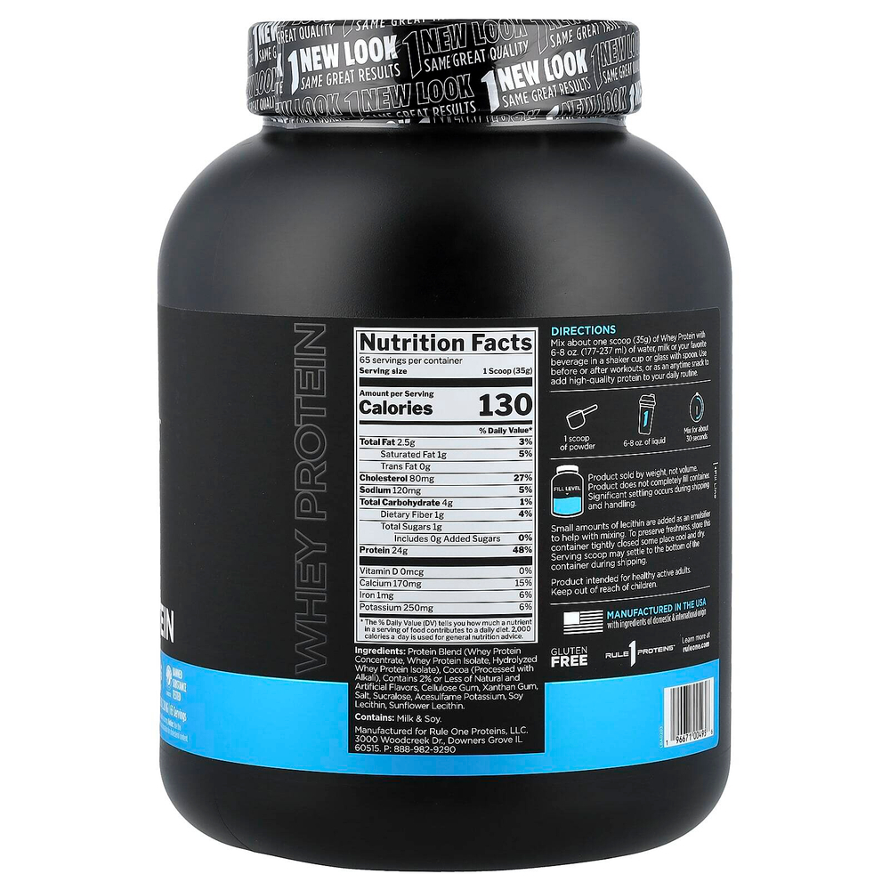 Rule One Proteins, Whey Blend, сывороточная протеиновая смесь, в порошке, со вкусом шоколадной помадки, 2,28 кг (5,02 фунта)