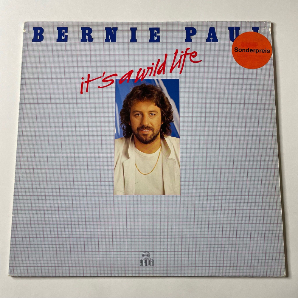 Винтажная виниловая пластинка LP Bernie Paul It's A Wild Life (Germany 1981)