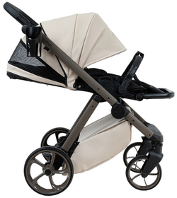 Детская коляска Pituso Sole Leather 2 в 1 PMPL/02 Latte