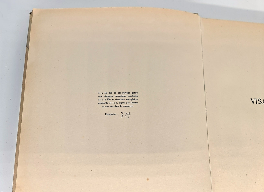 "Visages de Russie (Лики России)". Boris Grigorieff (Борис  Григорьев) [с автографом]. 1923г. - редкая книга
