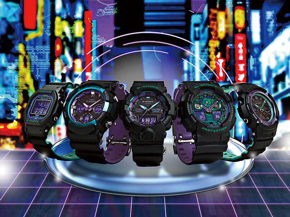 Японские наручные часы Casio G-SHOCK AWG-M100SBL-1AER