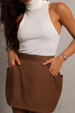 Юбка мини с карманами