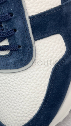 Мужские кроссовки Brunello Cucinelli Panelled бело-синие