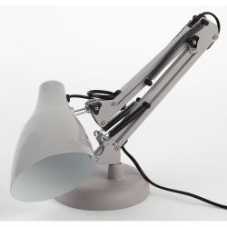 Настольный светильник ЭРА N-123-Е27-40W-GY серый | Настольные светильники под лампу