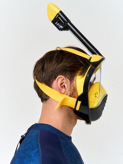 Маска полнолицевая Sargan Планета океан 2.0 черный/желтый