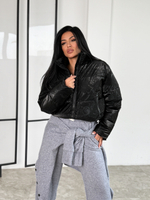 Короткая куртка мини оверсайз широкая еврозима