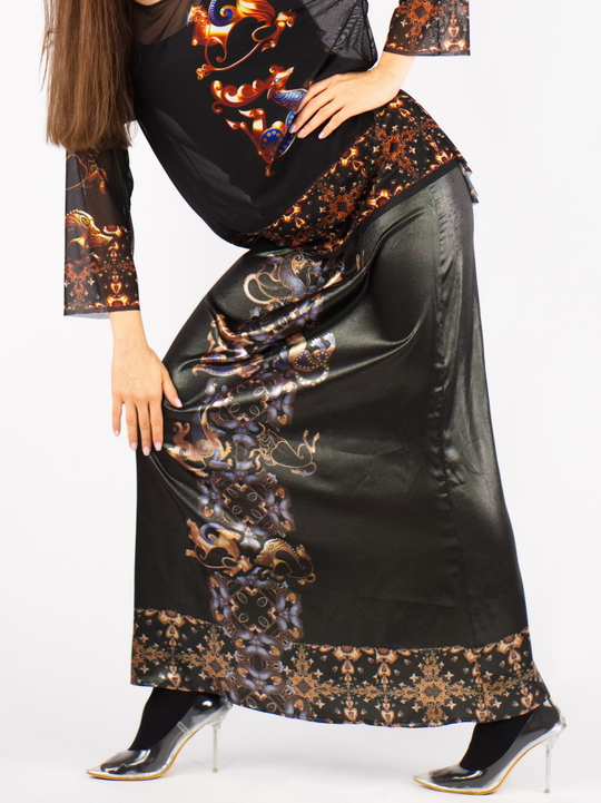 Юбка «Загадки скифов» по мотивам скифских тотемных изображений