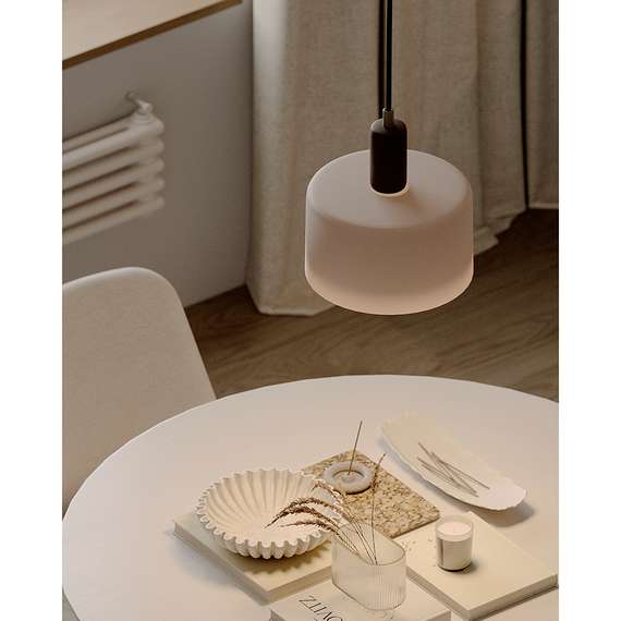 Светильник потолочный Juko, Ø30х32 см, вишневый/бежевый