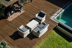 Набор мебели ВЕНЕЦИЯ из искусственного ротанга (цвет серый)