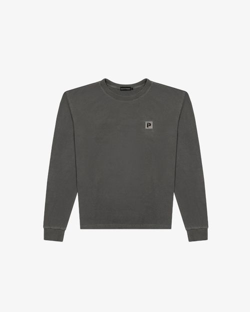 Лонгслив P Logo серый