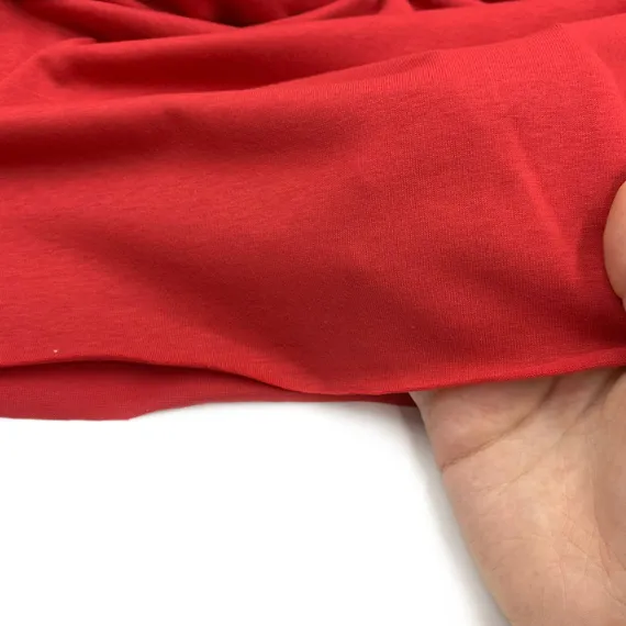 Хлопок кулирка темно-красный 15*15 см