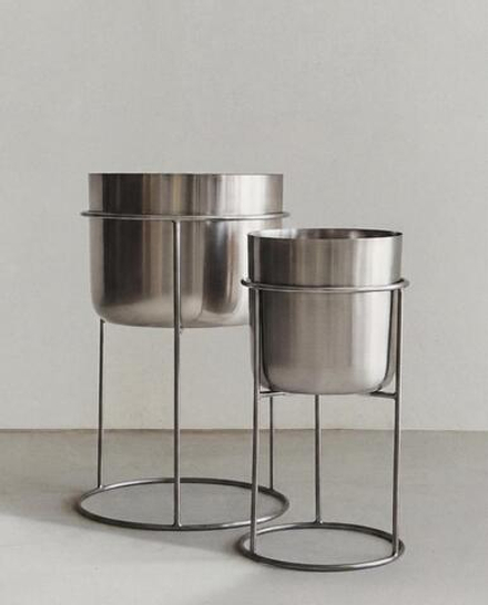 Zara Home Кашпо из металла, цвет золотой, 40 см