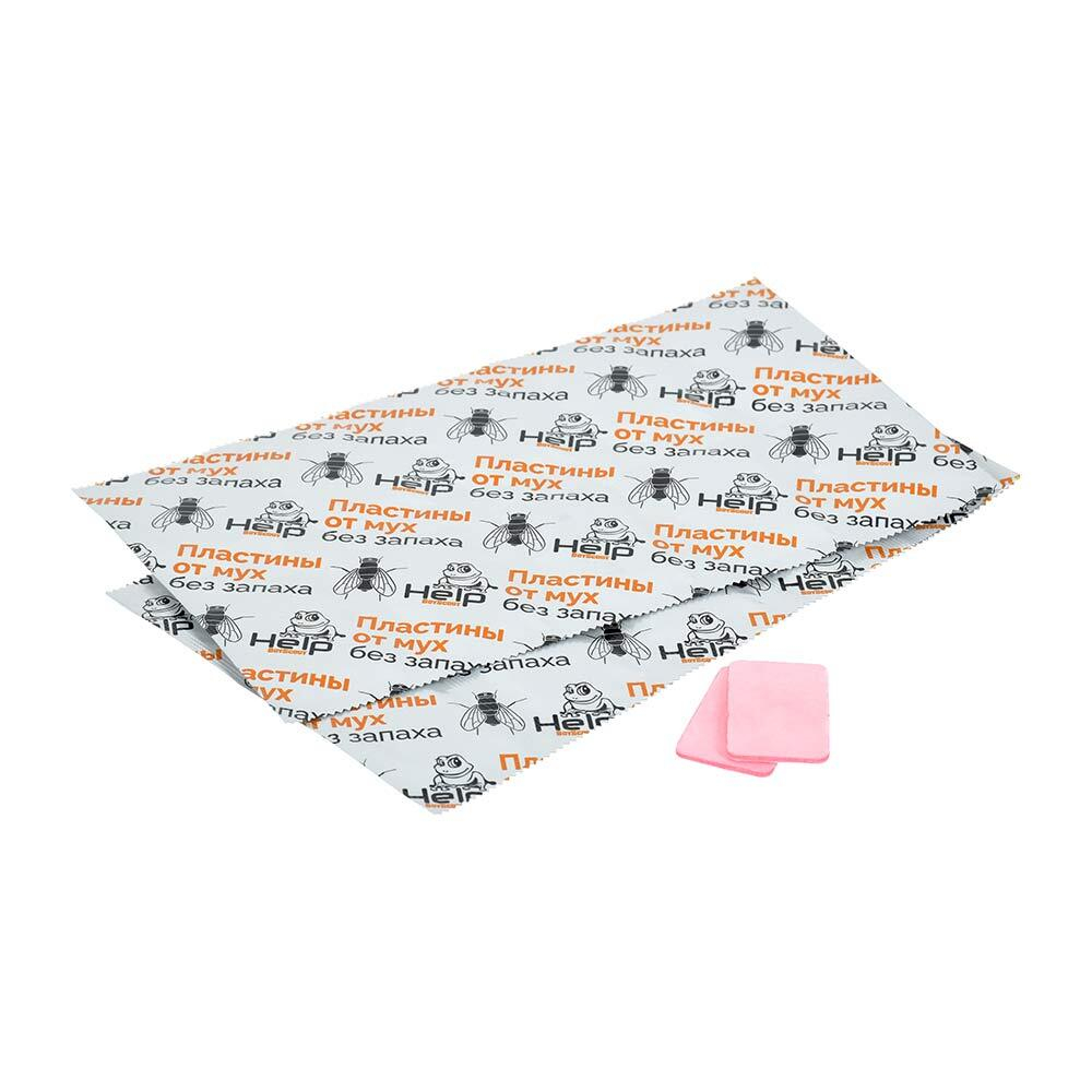 ПЛАСТИНЫ ОТ МУХ HELP БЕЗ ЗАПАХА 10ШТ 80504