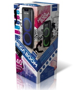 Колонка 2.0 SmartBuy MEGA BOOM, 40Вт, ВТ, МР3, FM, 2 микрофона, ПДУ, LED-свет