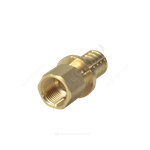 Муфта для PE-X труб аксиальная латунь Дн 16х1/2" ВР РОС