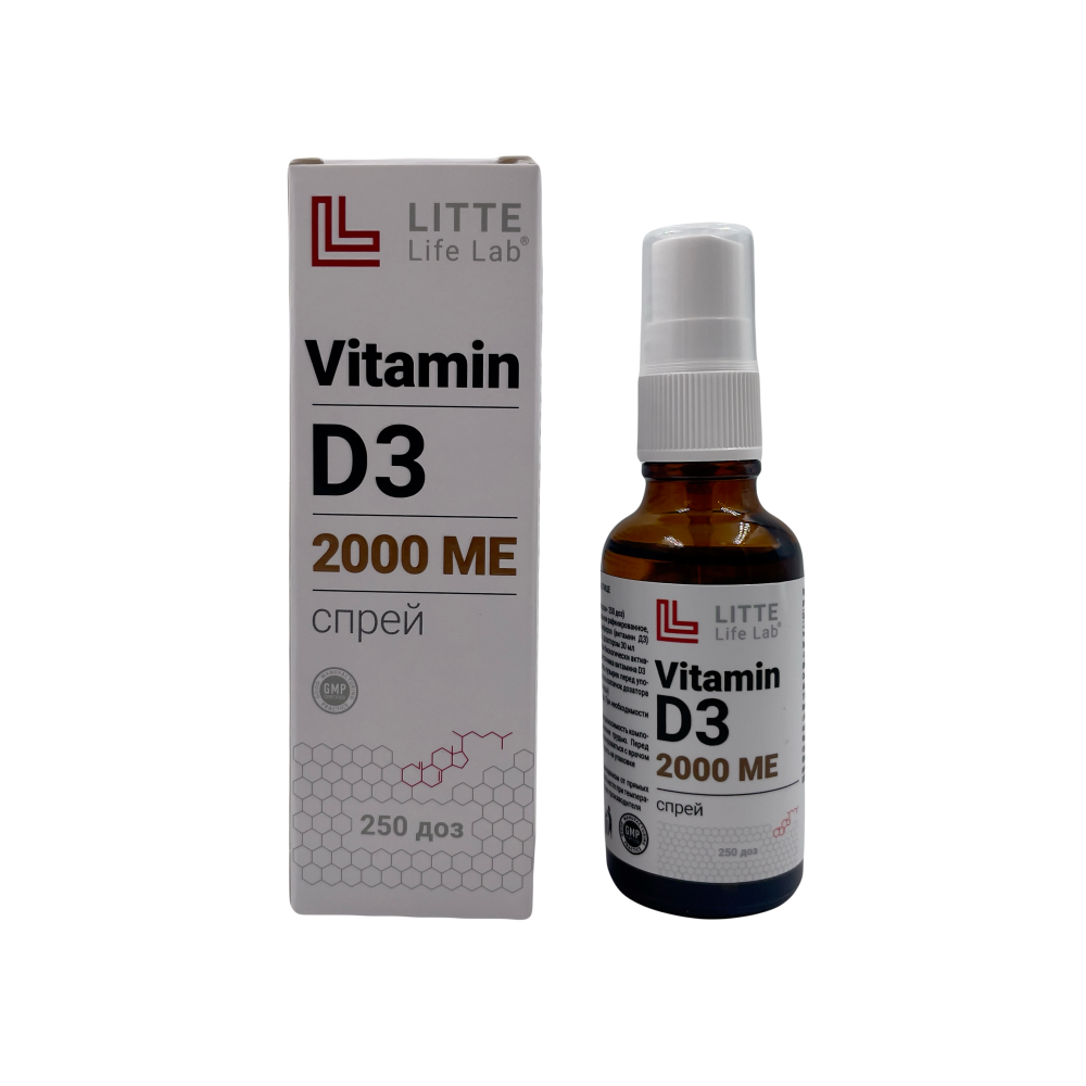Витамин D3 2000 МЕ Litte Life Lab, спрей 30 мл