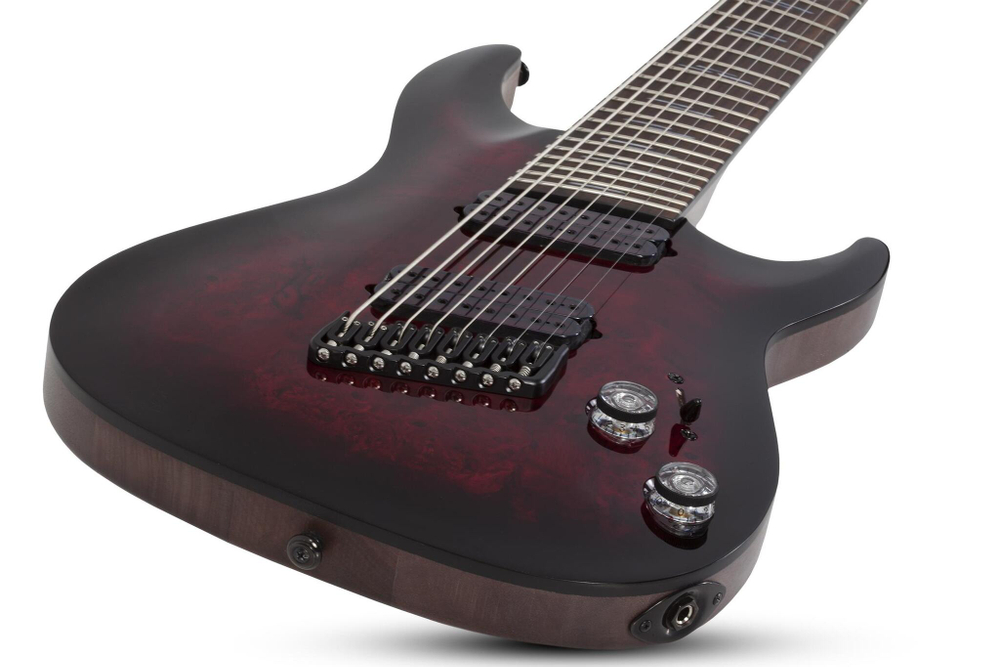 SCHECTER OMEN ELITE-8 MS BLACK CHERRY BURST