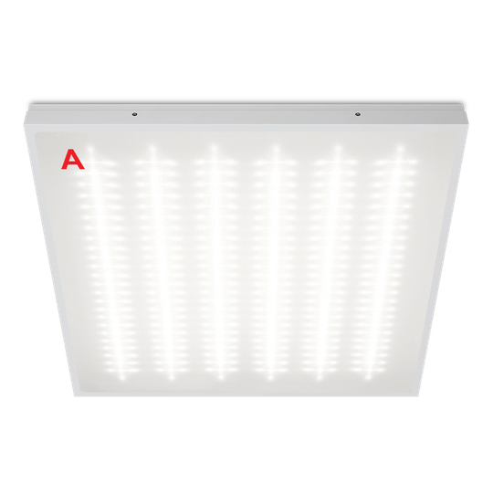 Светильник МЕДИК ДВО08-042 с БАП EM1 54Вт 5000К IP65 Микропризма 6500лм 595х595х48мм WOLTA PRO