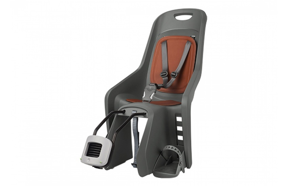 Детское кресло заднее Polisport Bubbly maxi+ ff 29", charcoal grey/brown