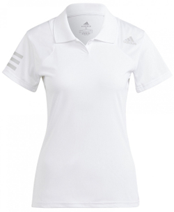 Женское поло Adidas Club Polo W - white/grey two