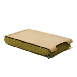 Подставка с деревянным подносом laptray мини дерево-оливка