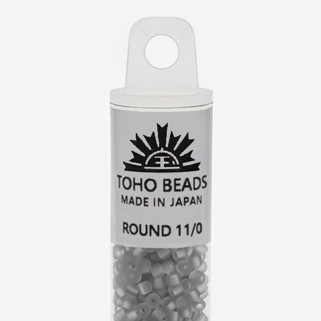 Японский бисер TOHO Round 11/0 (№9F), прозрачный матовый