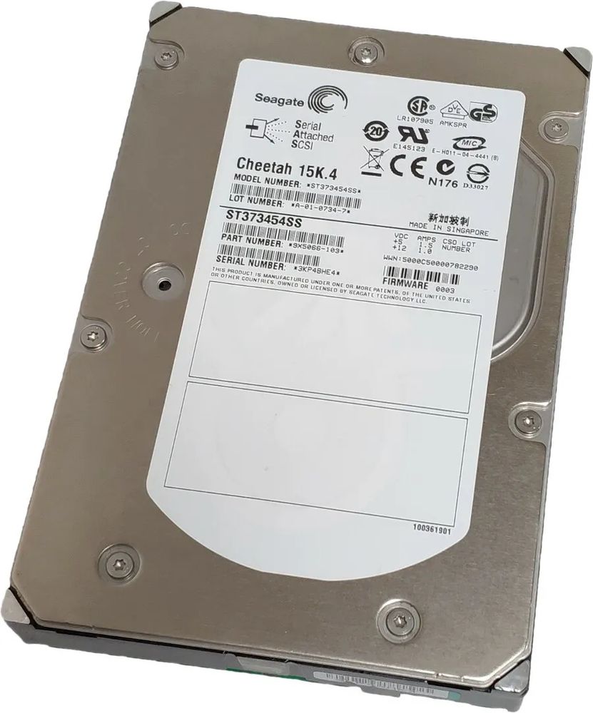 Жесткий диск Seagate Cheetah 15K.4 72Gb (U300/15000/16Mb) SAS 3,5 ST373454SS