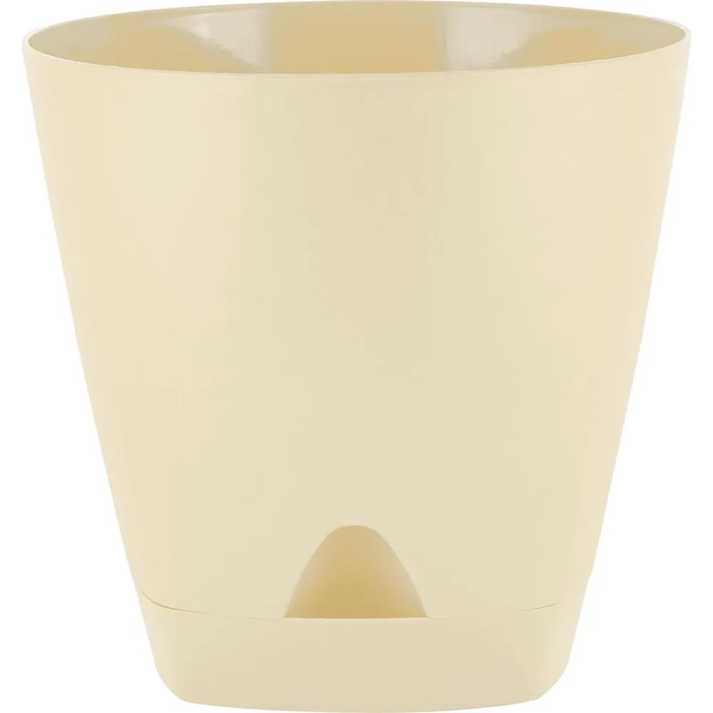 Горшок для цветов AMSTERDAM D 170 с прикорневым поливом 2,5 л Сливочный
